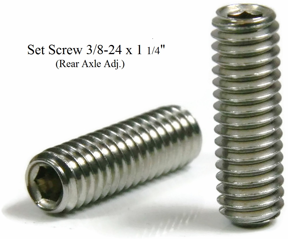 Set screw 3/824 x 1 1/4″ (axle adjustm.) Hogtech